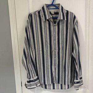 Classic Striped Button-Down Shirt